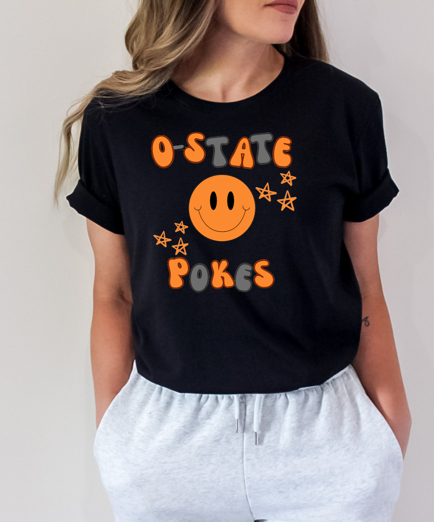 O-State Smiley Face Graphic Tee