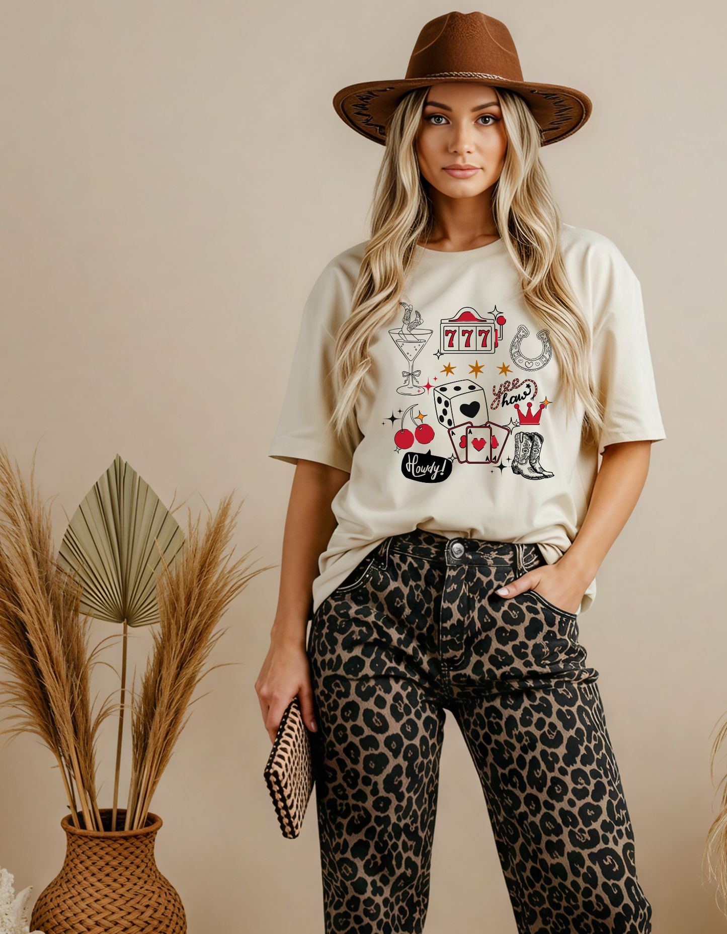Vegas Cowgirl Grapic Tee