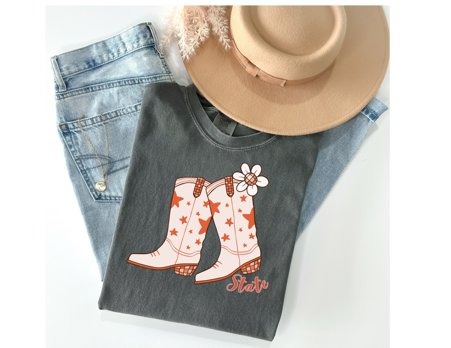 "State" Boots Graphic Tee