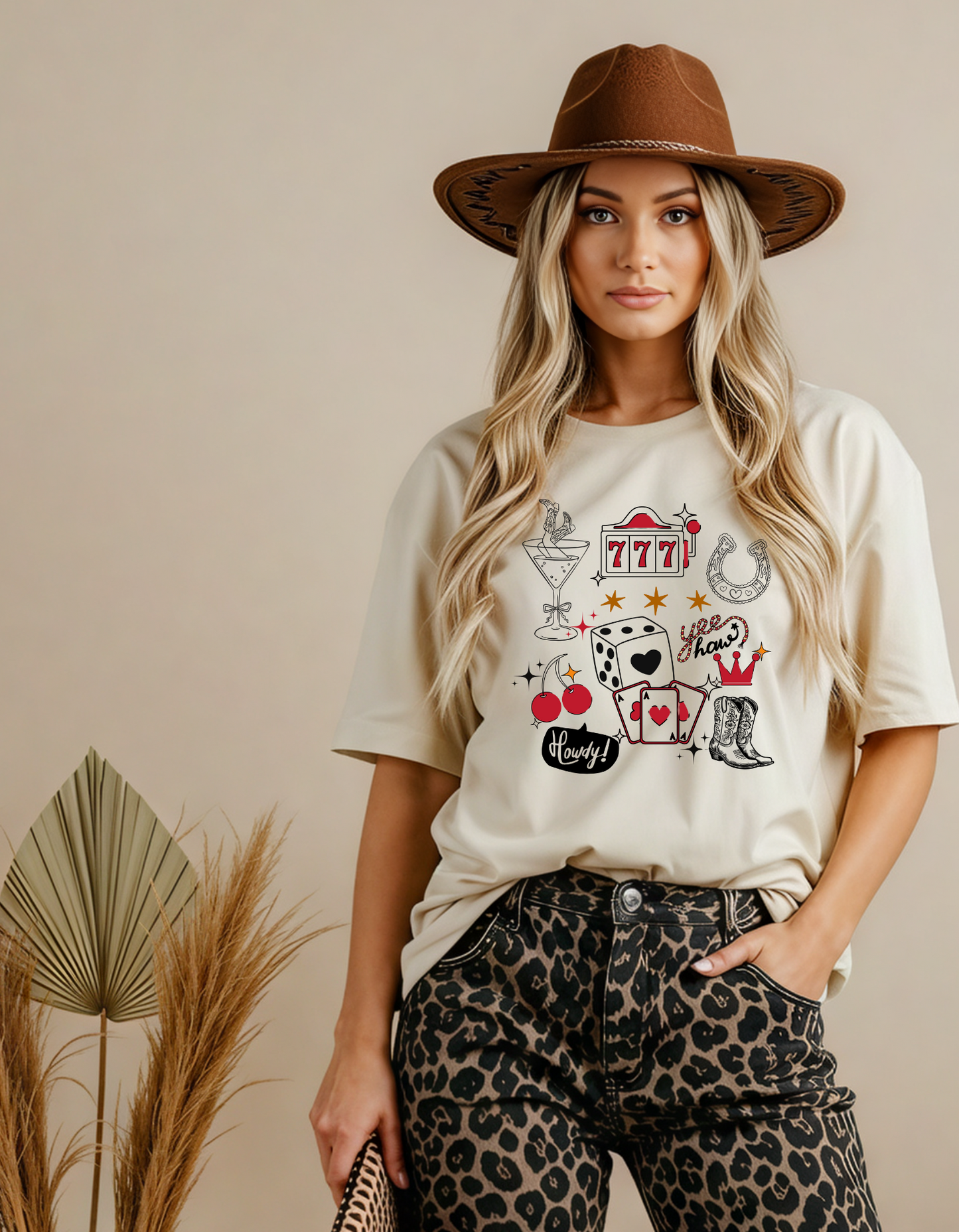 Vegas Cowgirl Grapic Tee