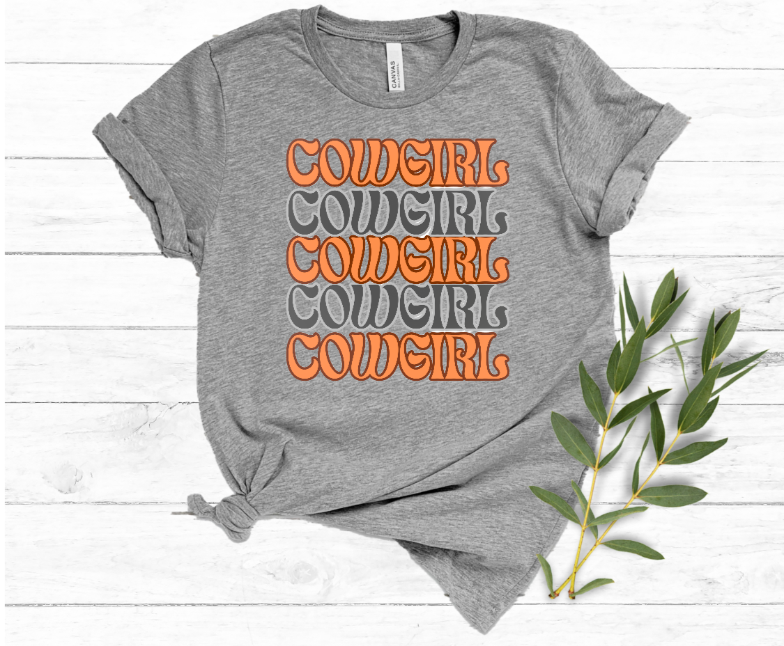 Oklahoma State Cowgirl Graphic Tee