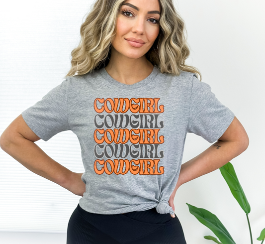 Oklahoma State Cowgirl Graphic Tee