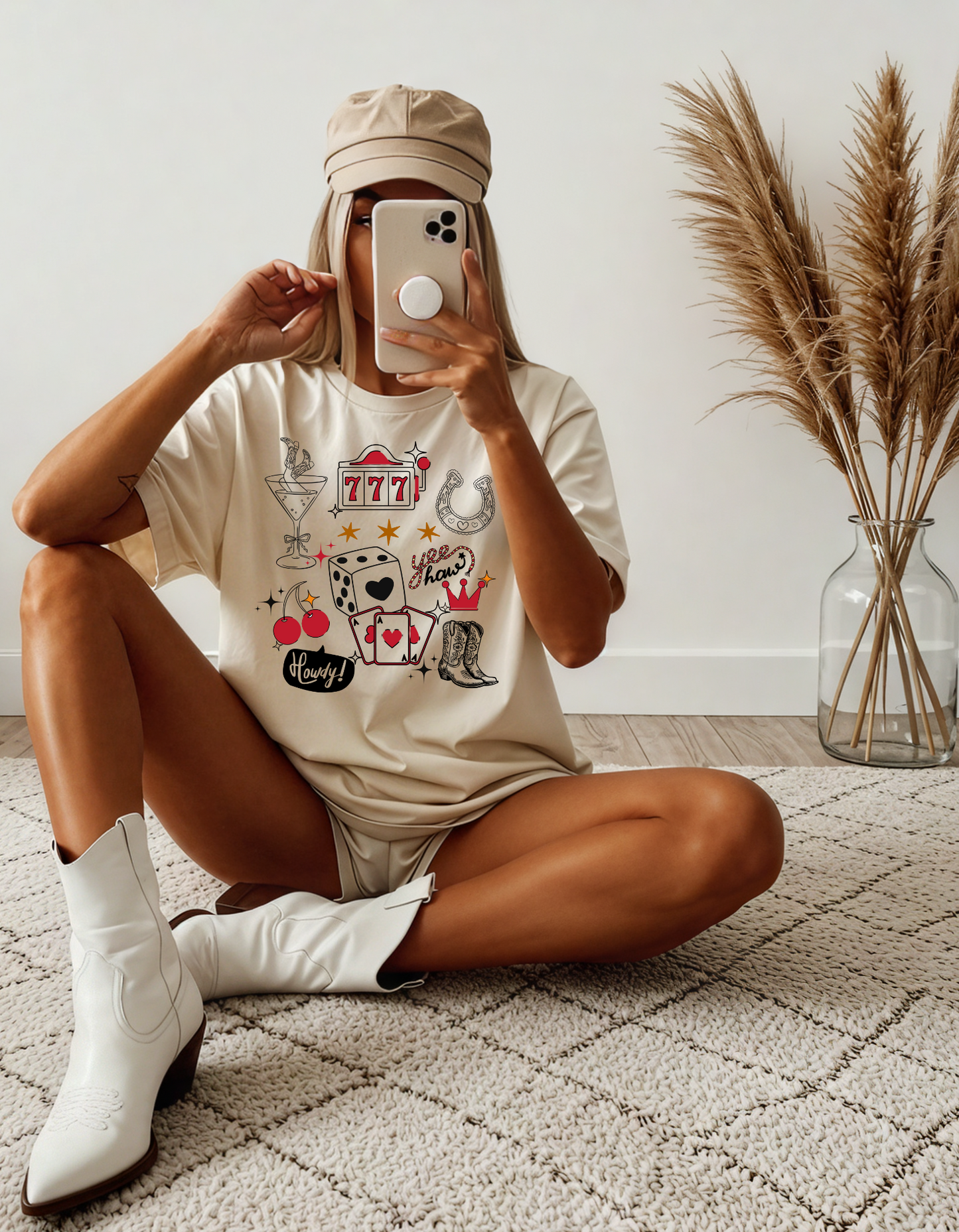 Vegas Cowgirl Grapic Tee