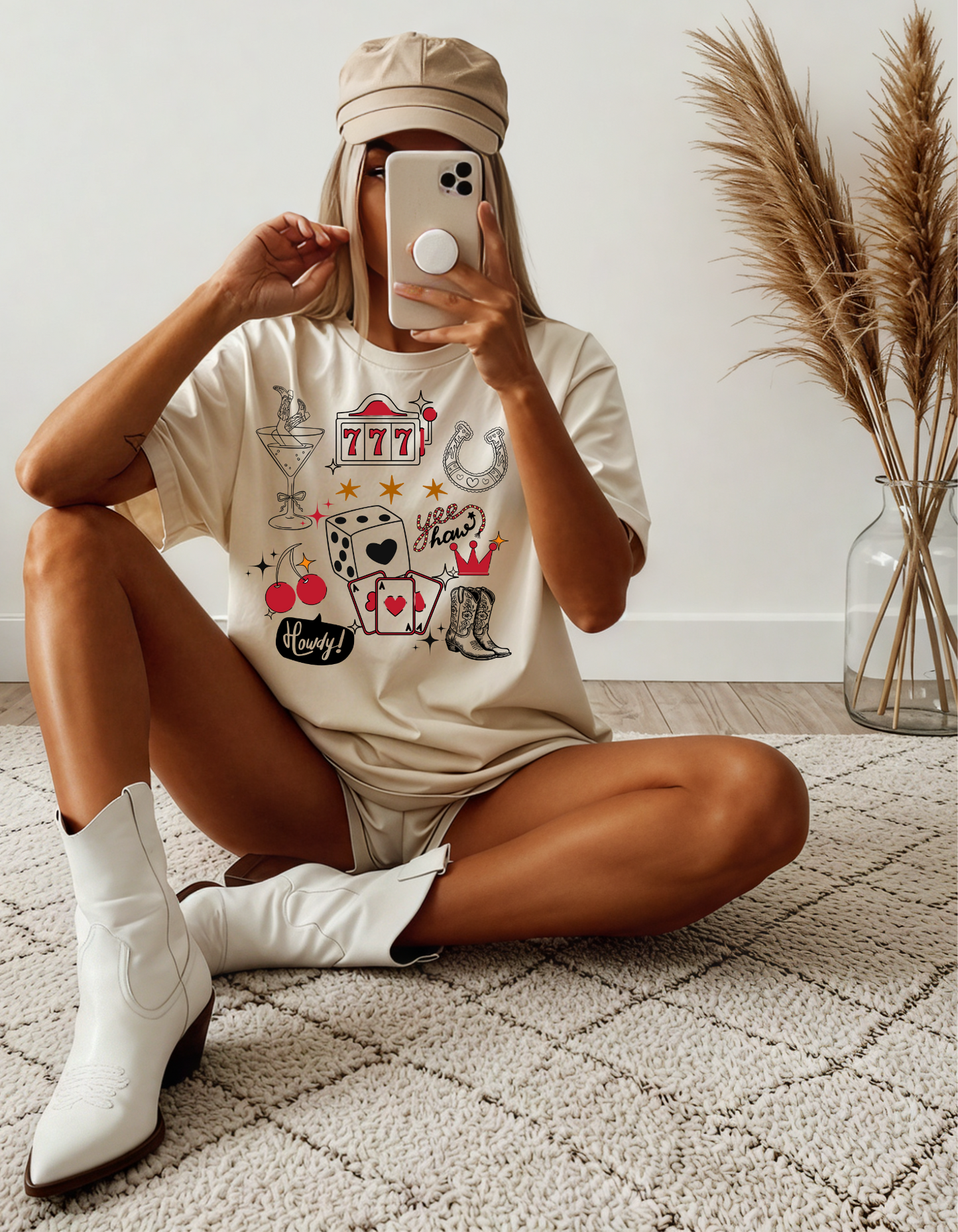 Vegas Cowgirl Grapic Tee