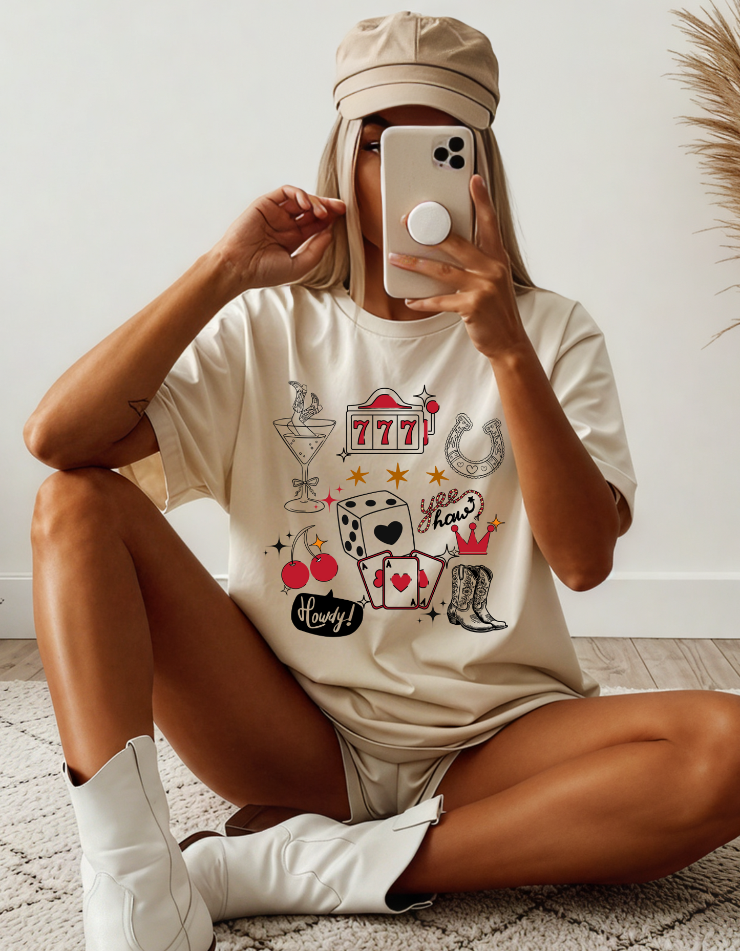 Vegas Cowgirl Grapic Tee