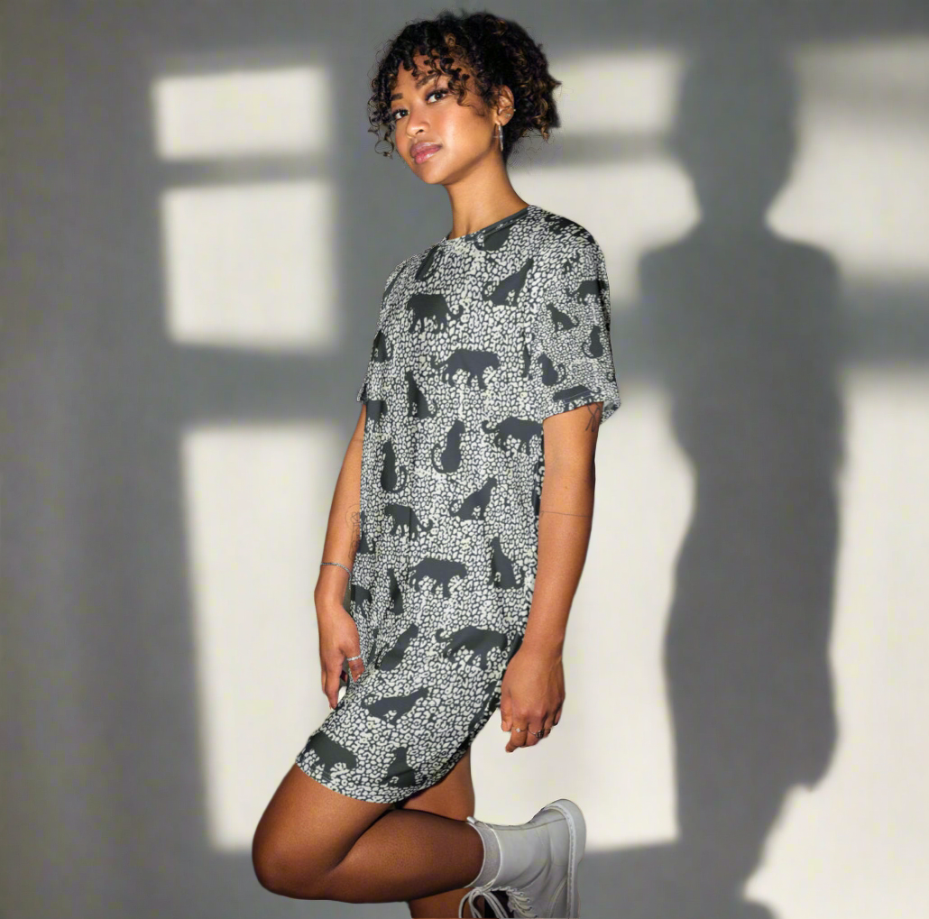 Spotted Jaguar T-Shirt Dress