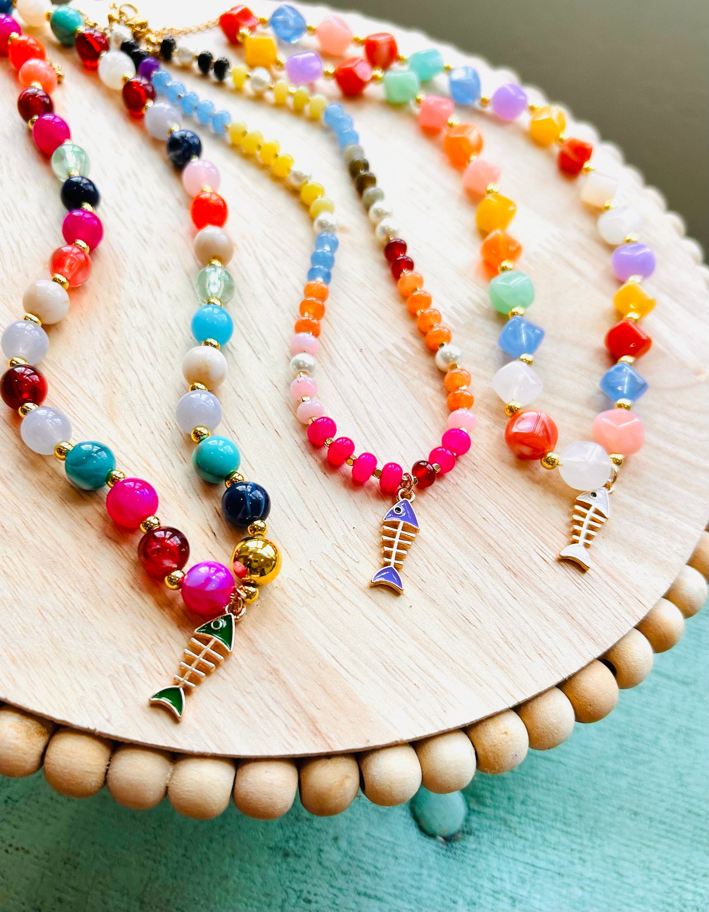 Lavender Bay Beaded Necklace