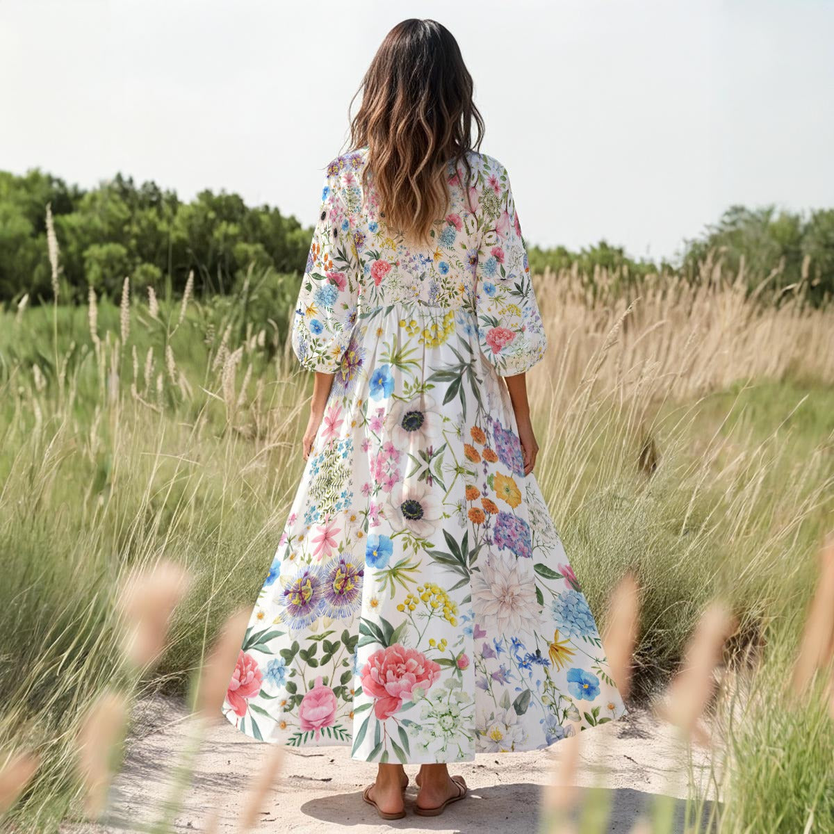 Fields of Bliss Floral Dress