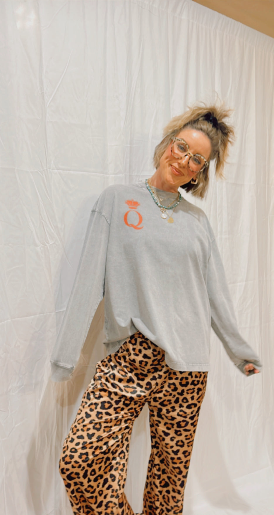 Queen of Diamonds Long Sleeve T-Shirt