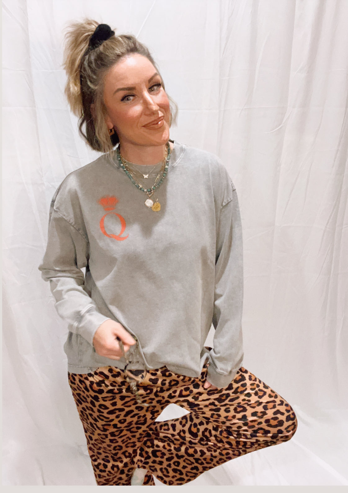 Queen of Diamonds Long Sleeve T-Shirt