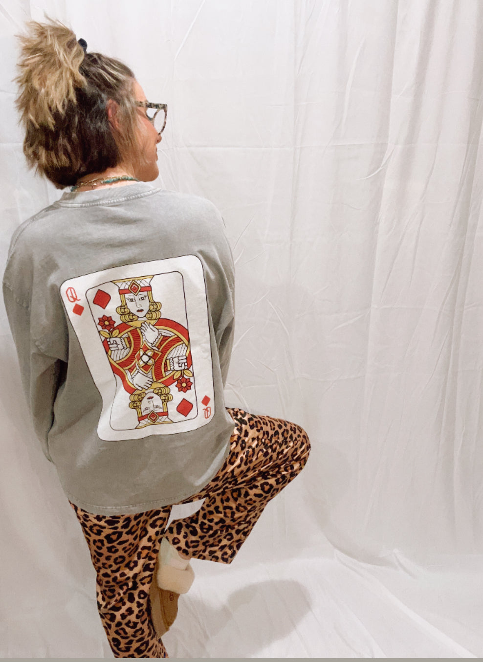 Queen of Diamonds Long Sleeve T-Shirt