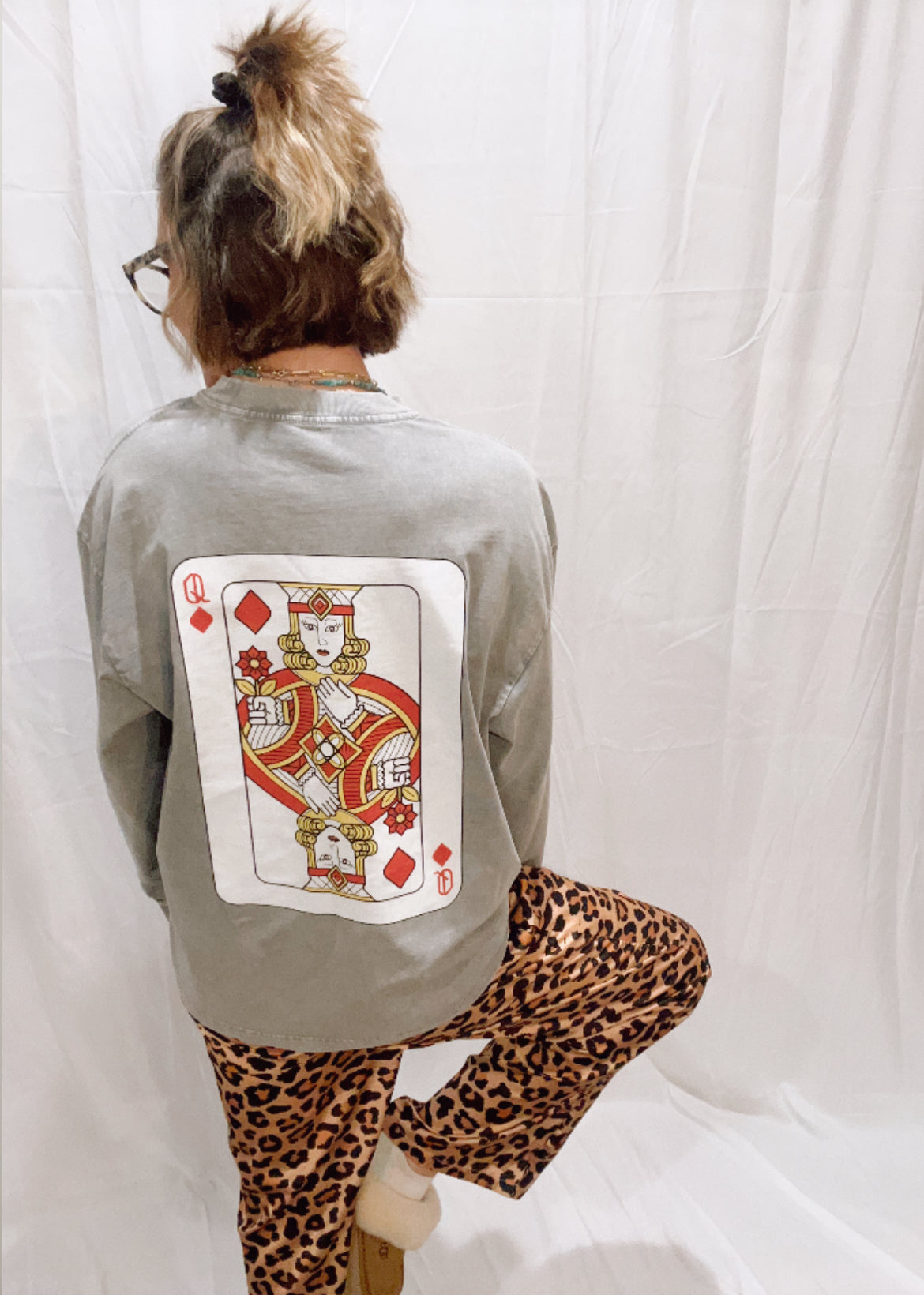 Queen of Diamonds Long Sleeve T-Shirt