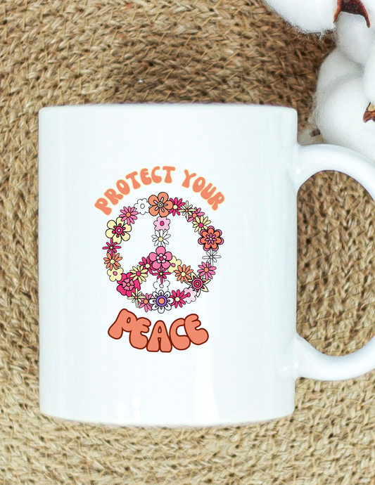 "Protect Your Peace" Coffee Mug
