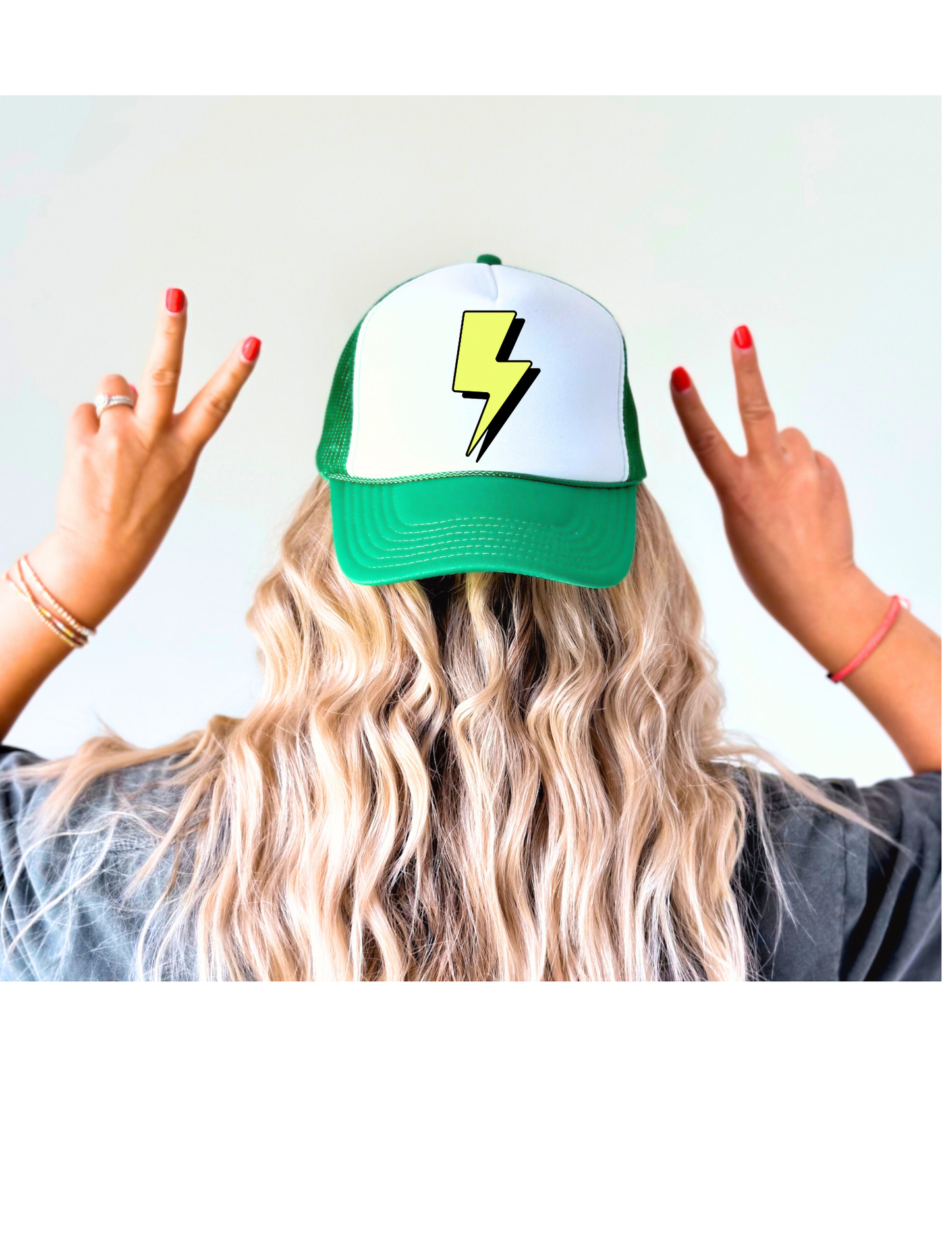 Ladies Lightning Bolt Trucker Hat