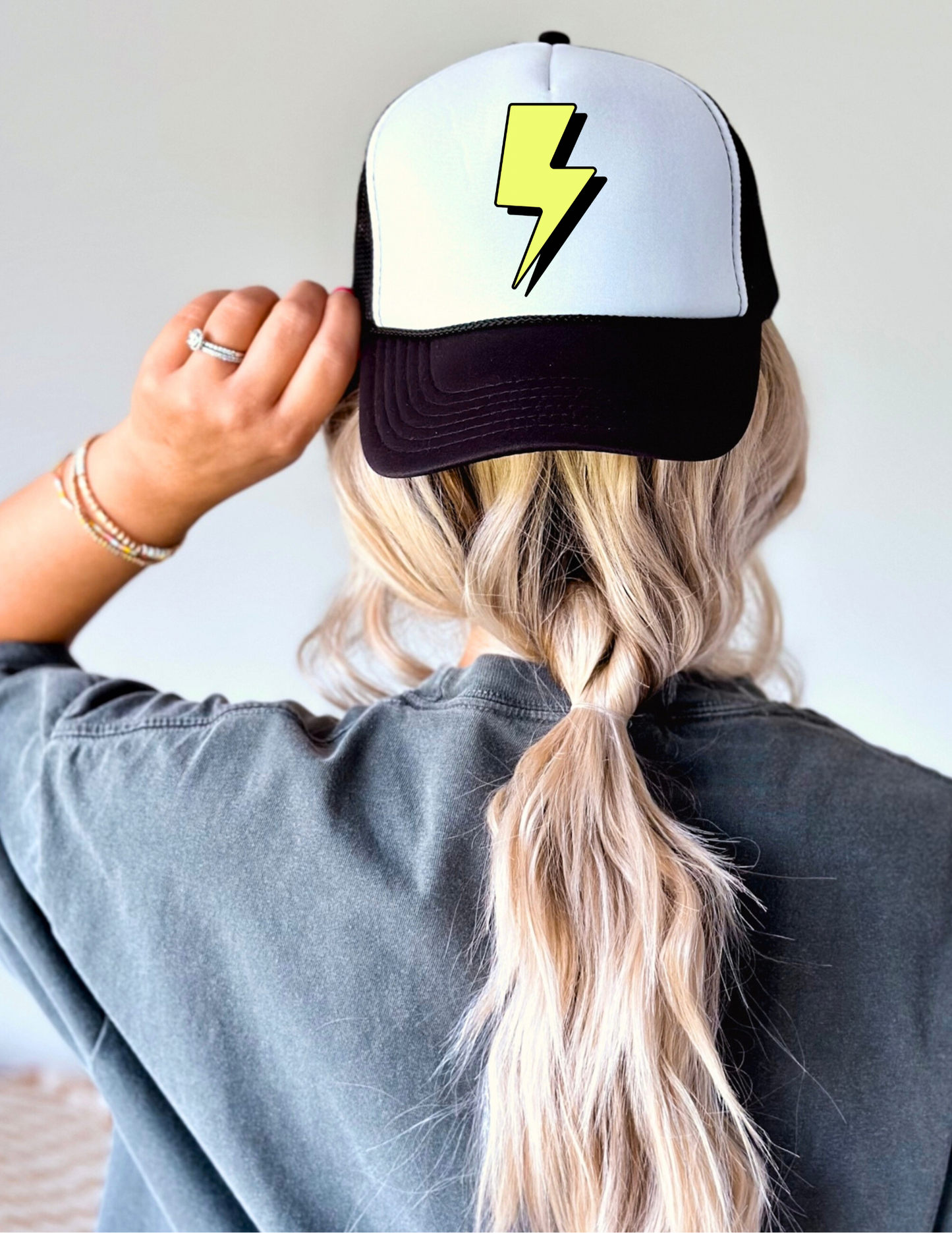 Ladies Lightning Bolt Trucker Hat
