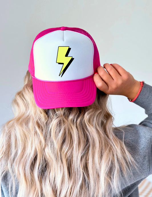Ladies Lightning Bolt Trucker Hat