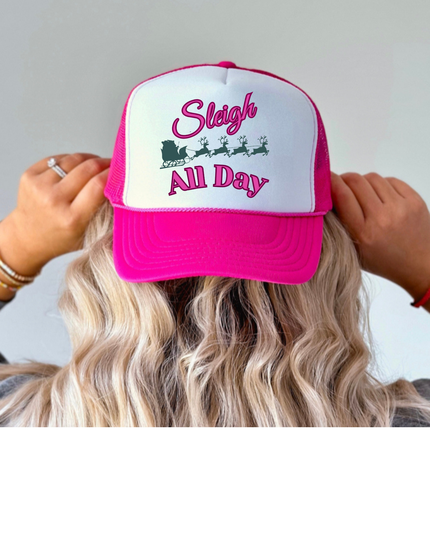 Sleigh All Day Trucker Hat