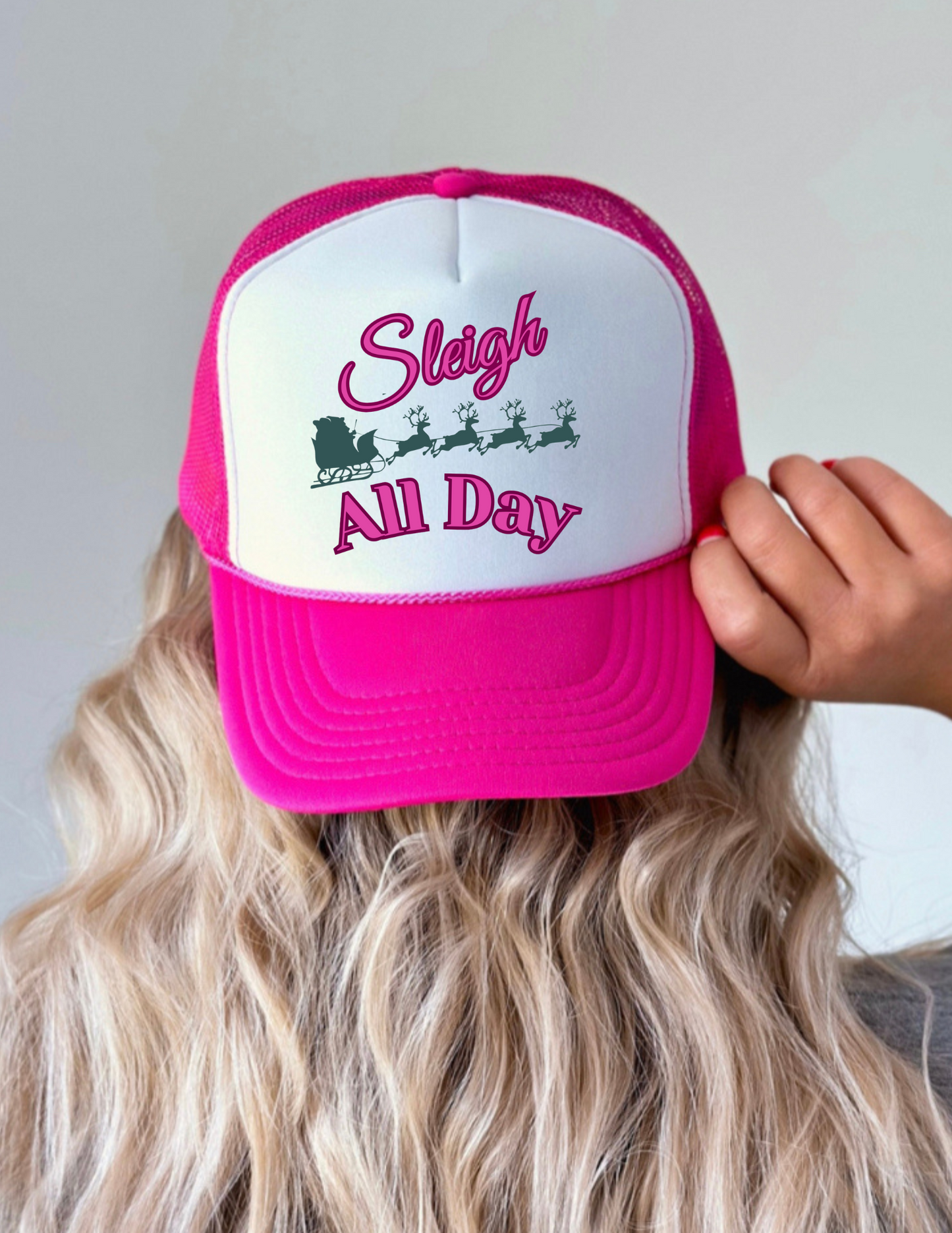 Sleigh All Day Trucker Hat
