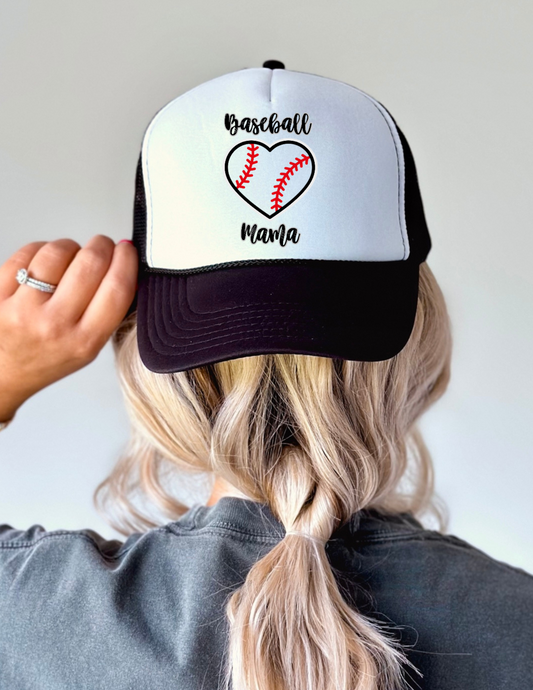 Baseball Mama Ladies Trucker Hat