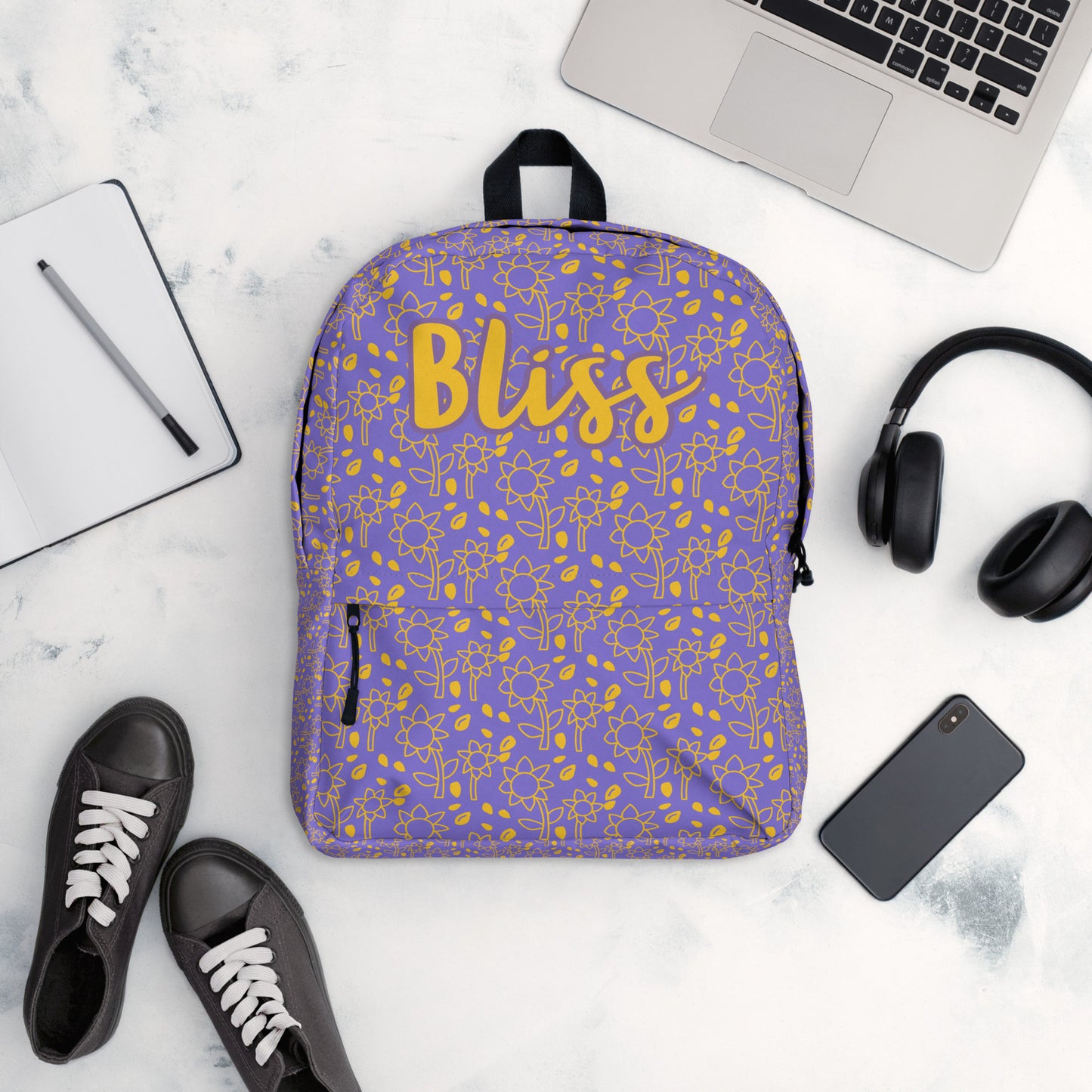 Personalized Floral Fields Backpack