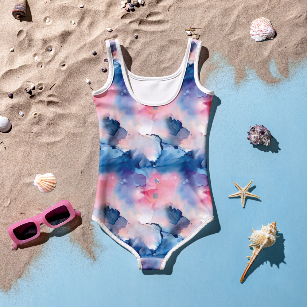 Girl's Tie Dye Sky Swimsuit