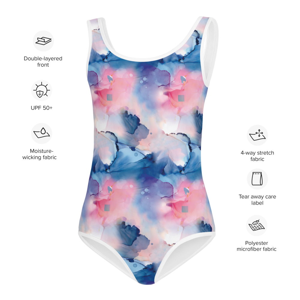 Girl's Tie Dye Sky Swimsuit