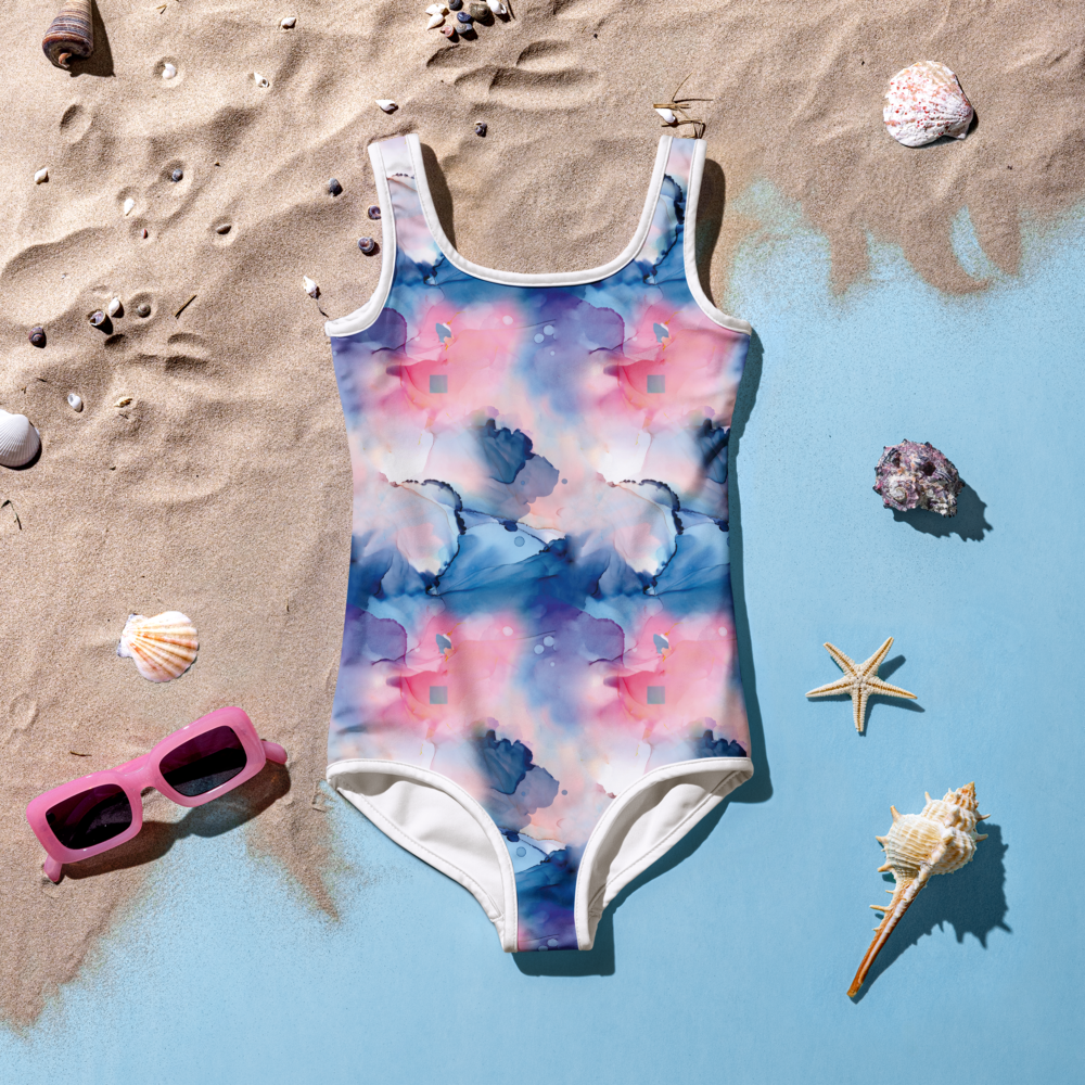 Girl's Tie Dye Sky Swimsuit