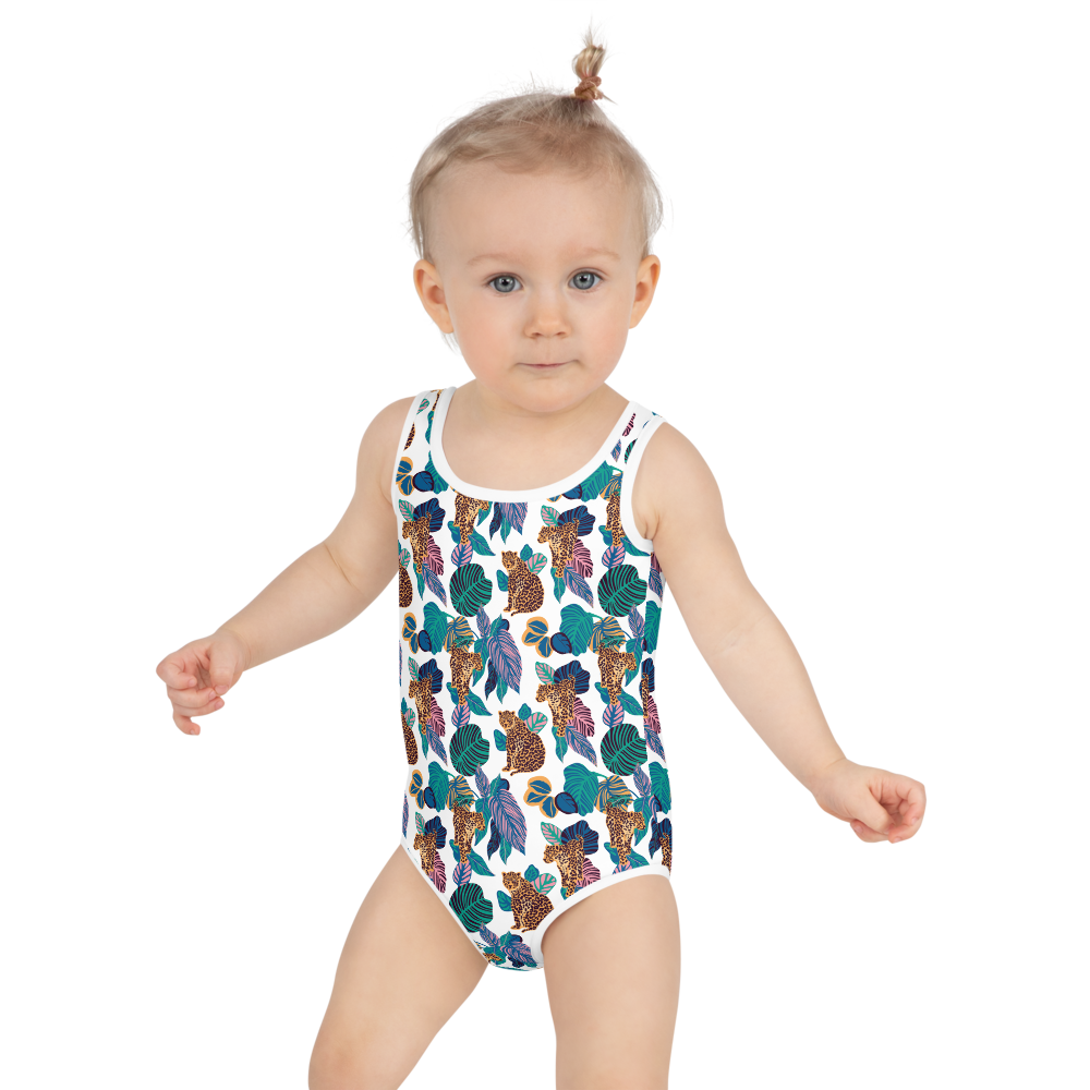 Girl's Jungle Jaguar One Piece Swimsuit