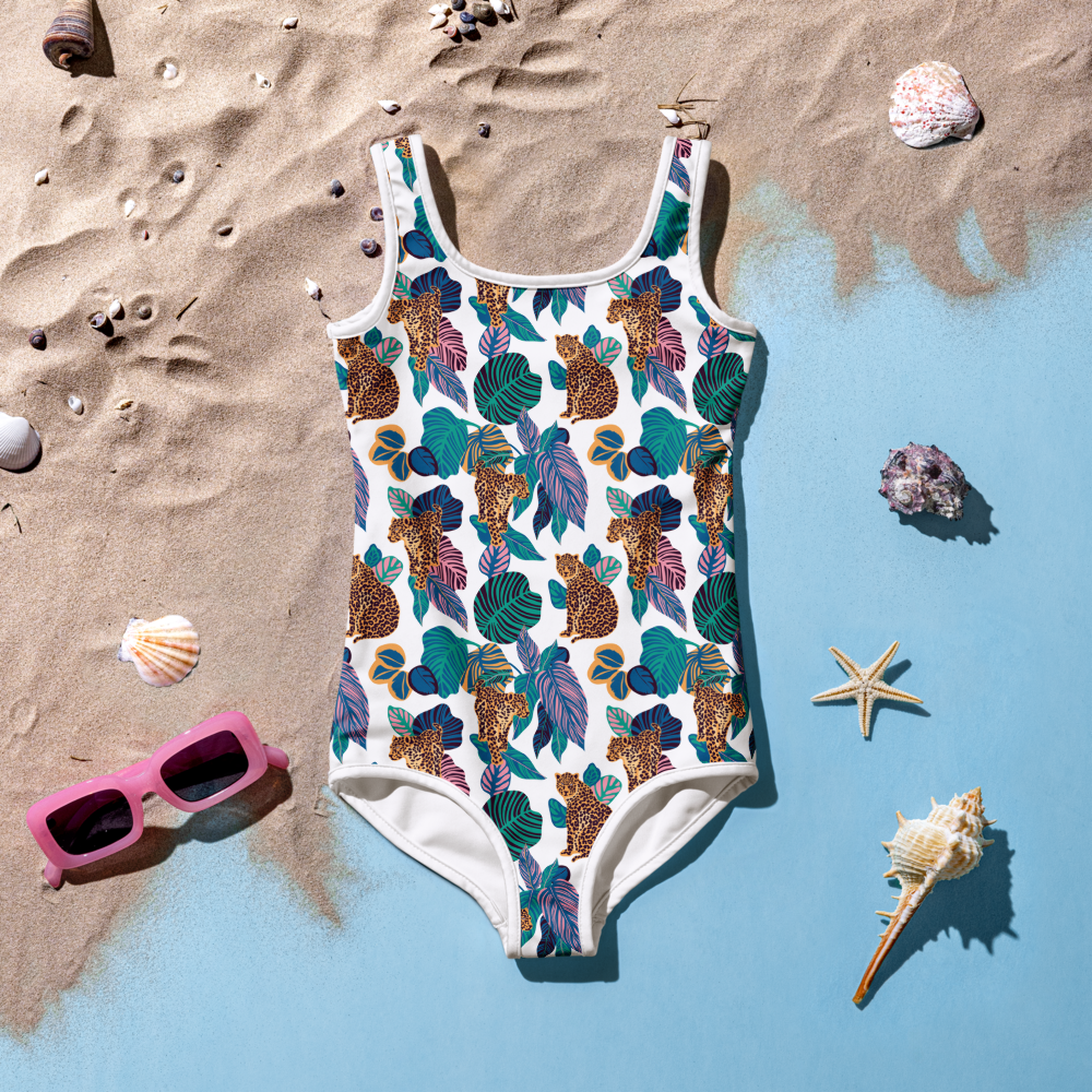 Girl's Jungle Jaguar One Piece Swimsuit