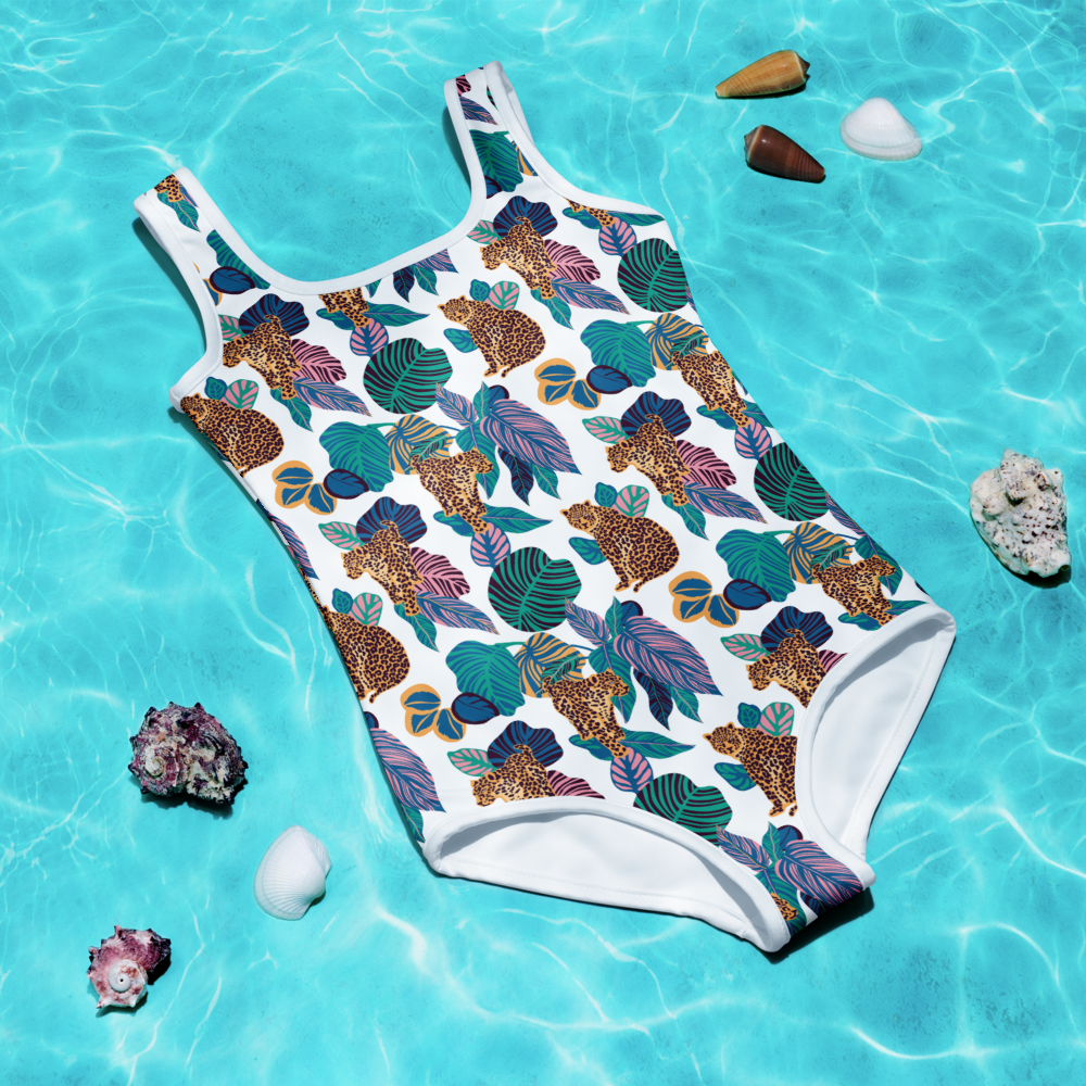 Girl's Jungle Jaguar One Piece Swimsuit