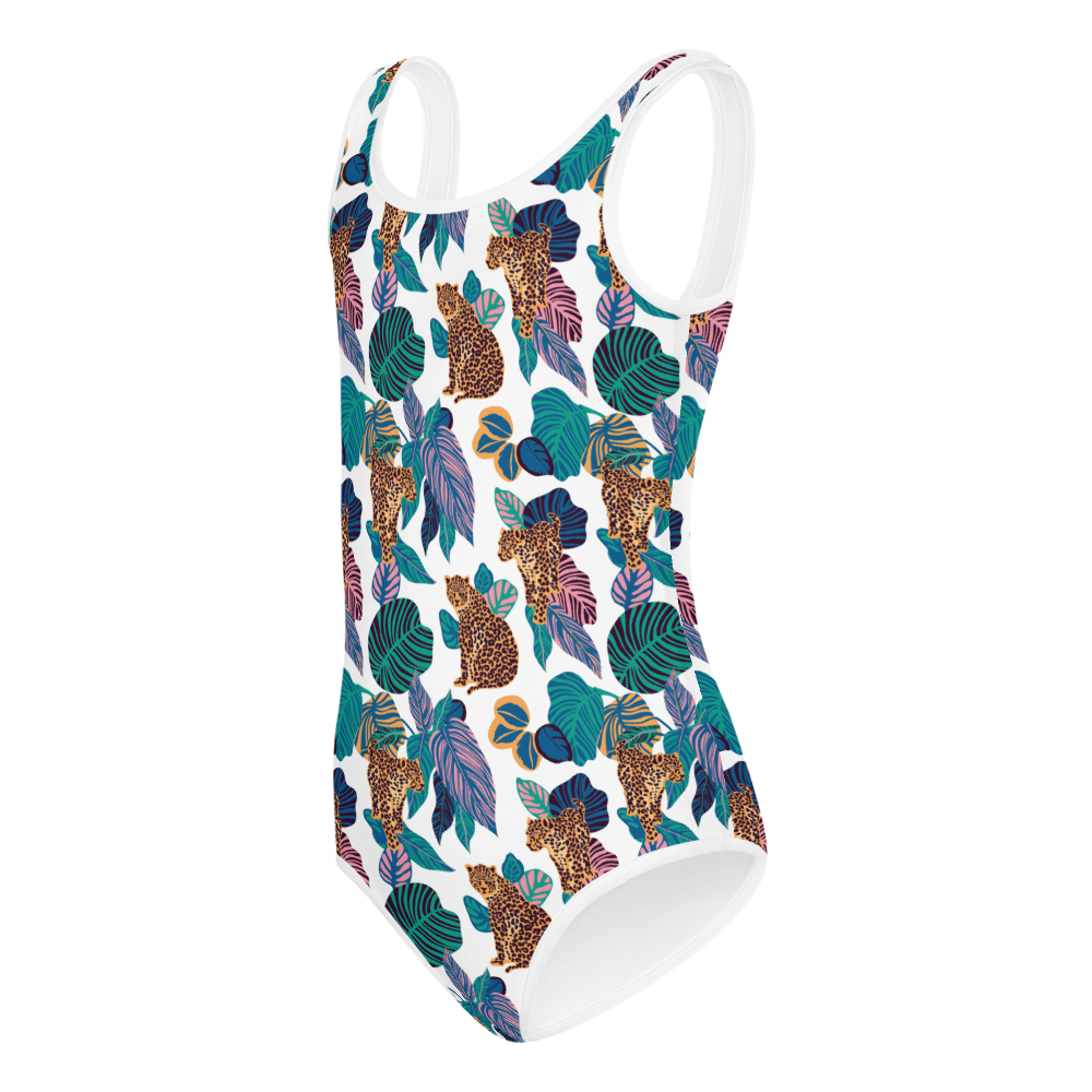 Girl's Jungle Jaguar One Piece Swimsuit