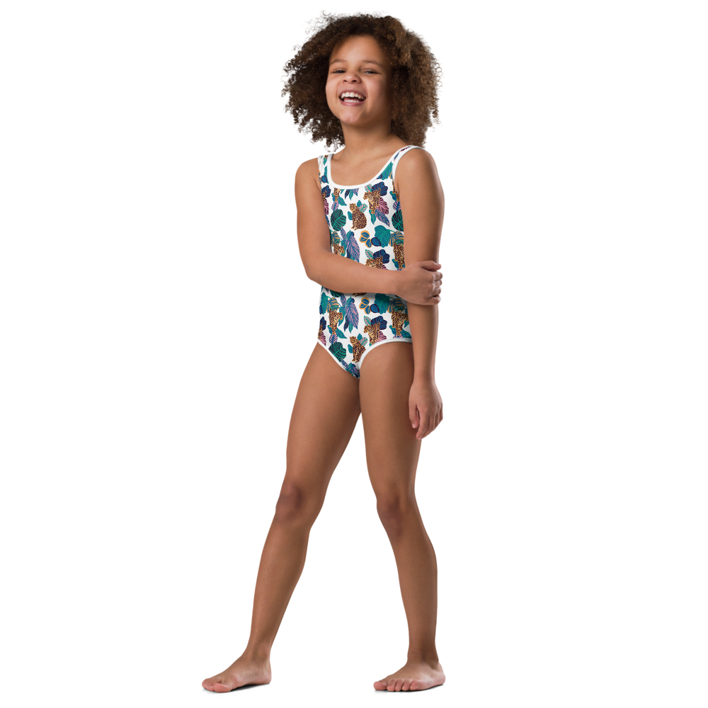 Girl's Jungle Jaguar One Piece Swimsuit