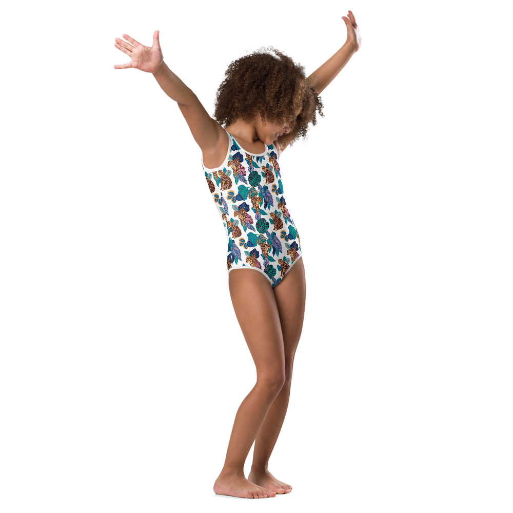 Girl's Jungle Jaguar One Piece Swimsuit