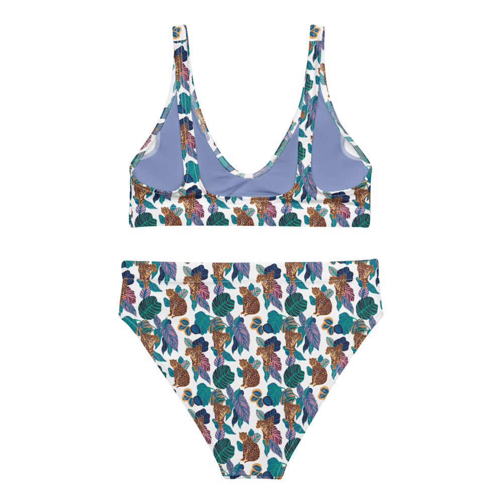 Jungle Jaguars High Waisted Swimsuit