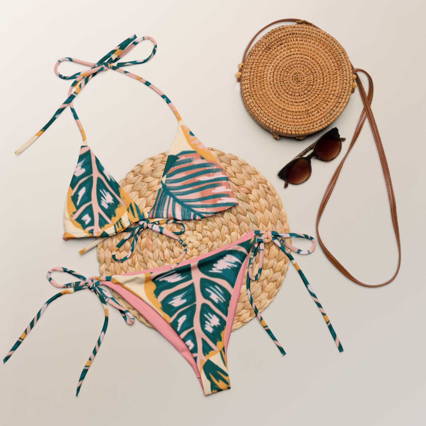 Palm Two Piece Swimsuit