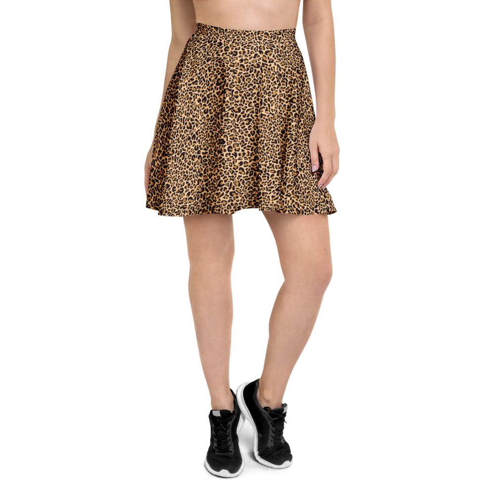 La La Leopard Print Skirt