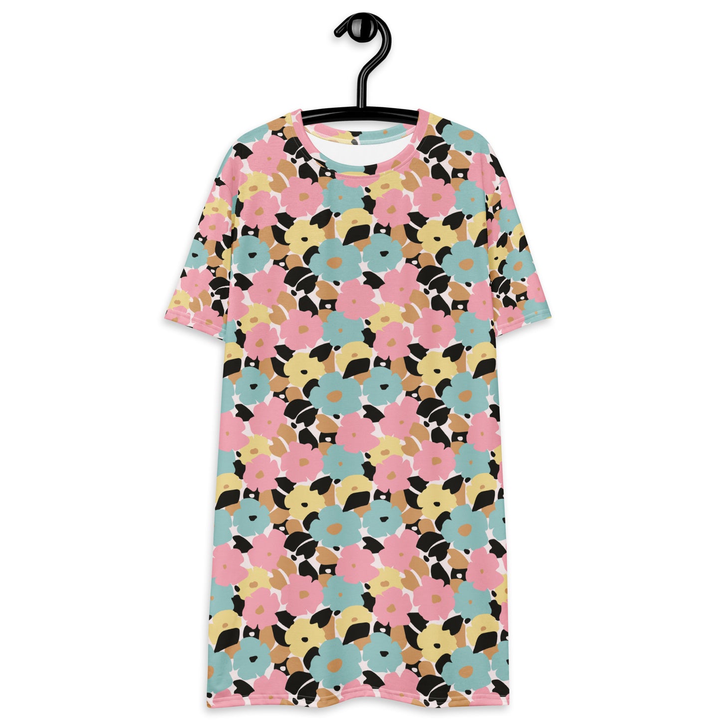 Spring Poppies T-Shirt Dress