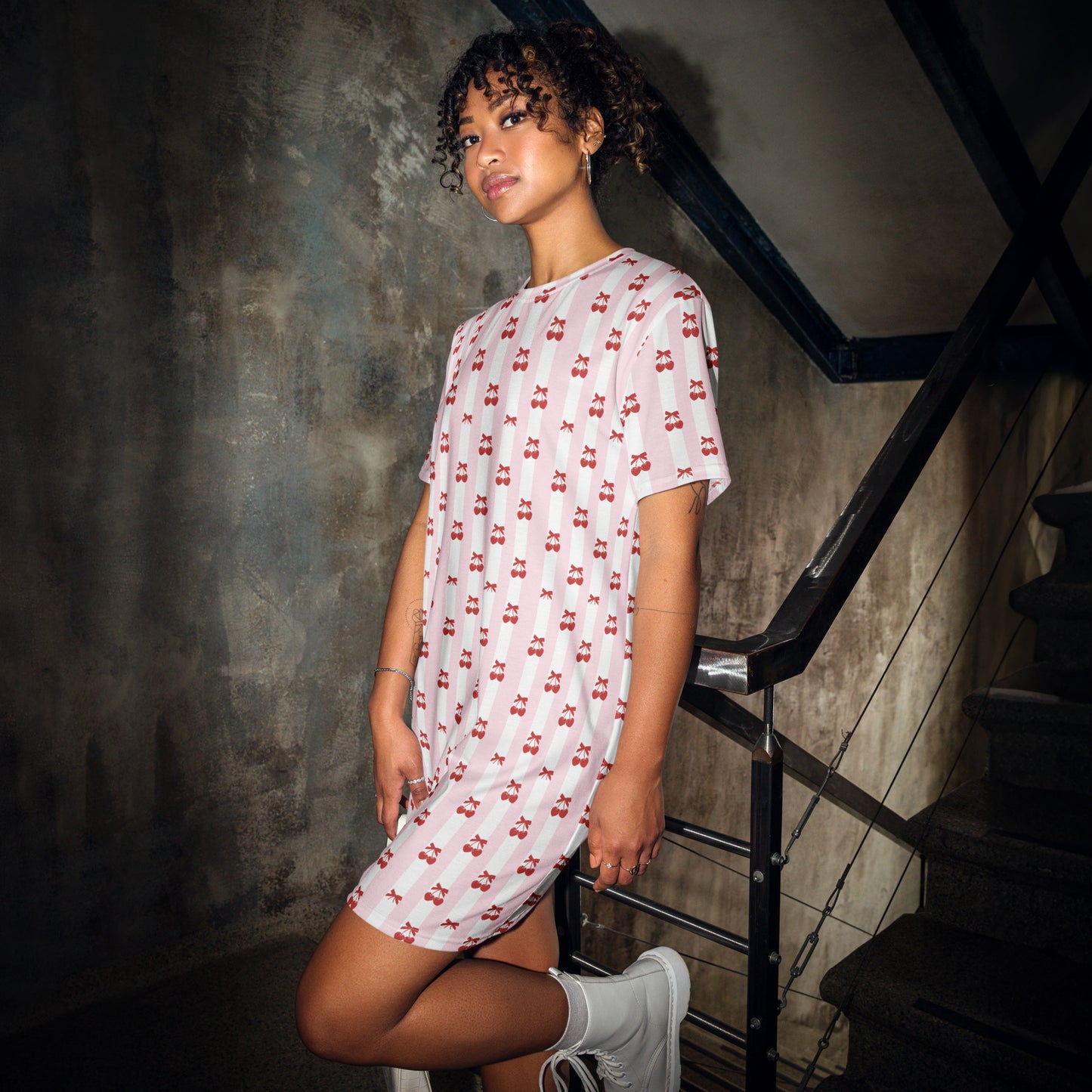 Cheery Cherries T-Shirt Dress