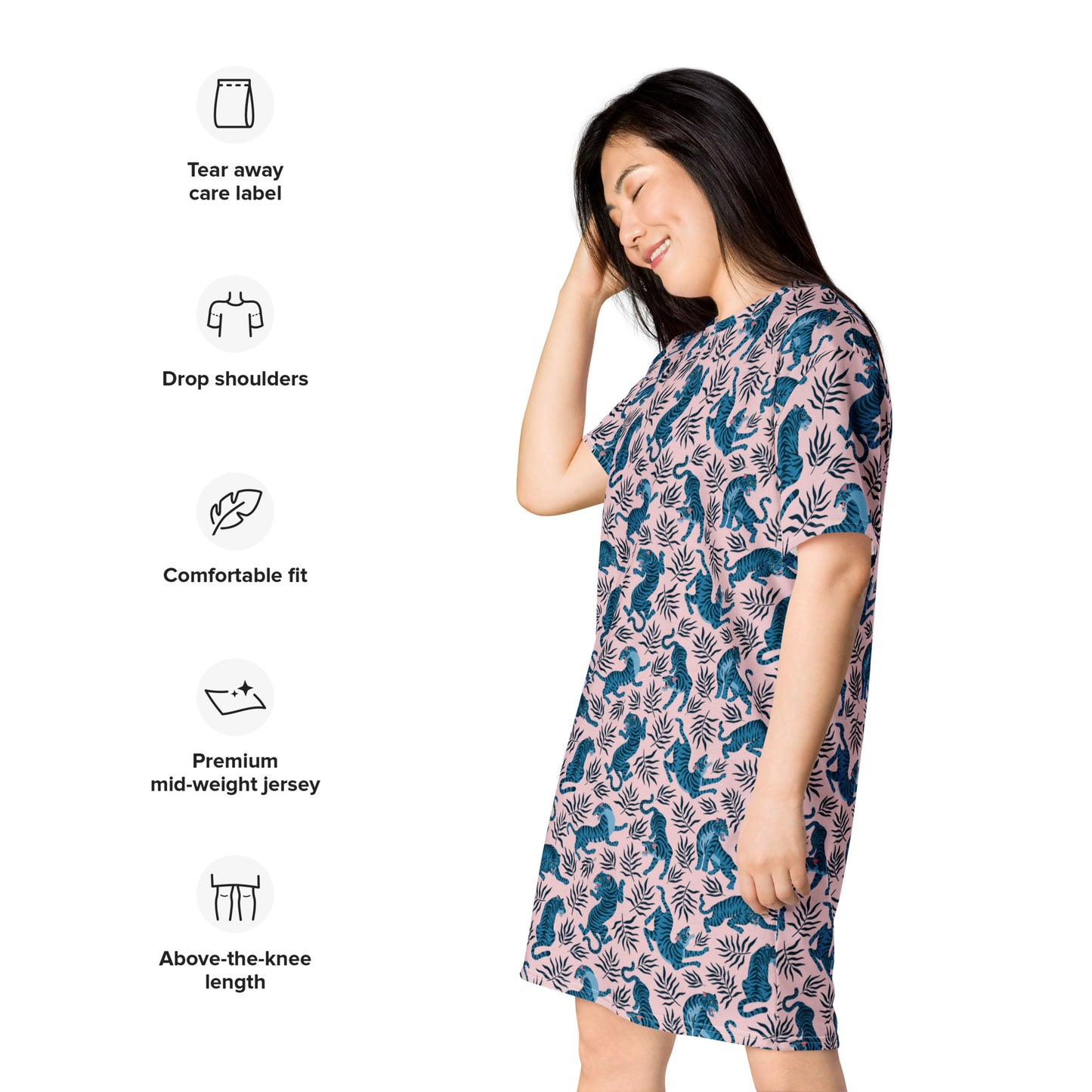 Midnight Jaguar T-Shirt Dress