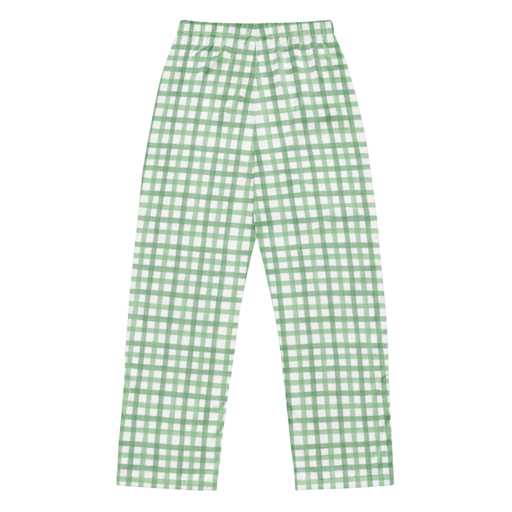 Green Grass Gingham Pants