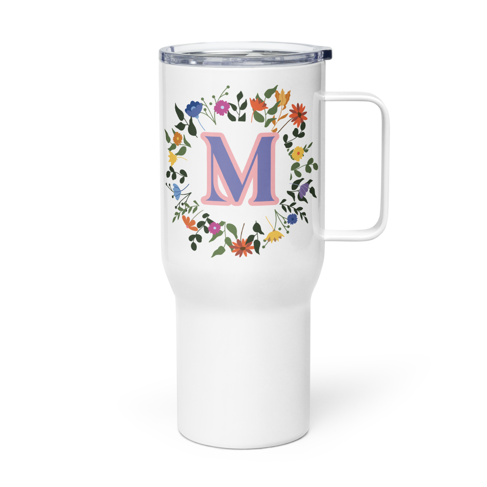 Personalized Initial Travel Mug