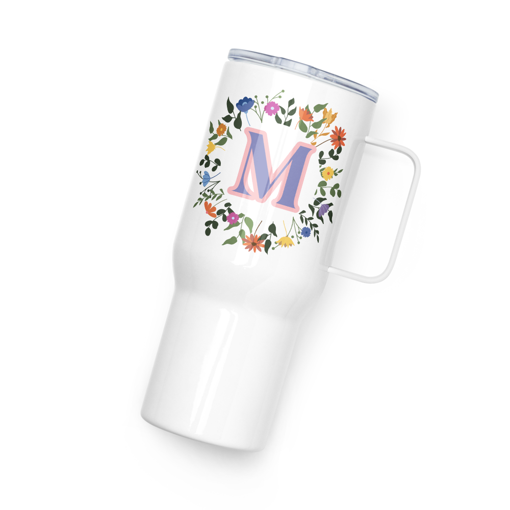 Personalized Initial Travel Mug