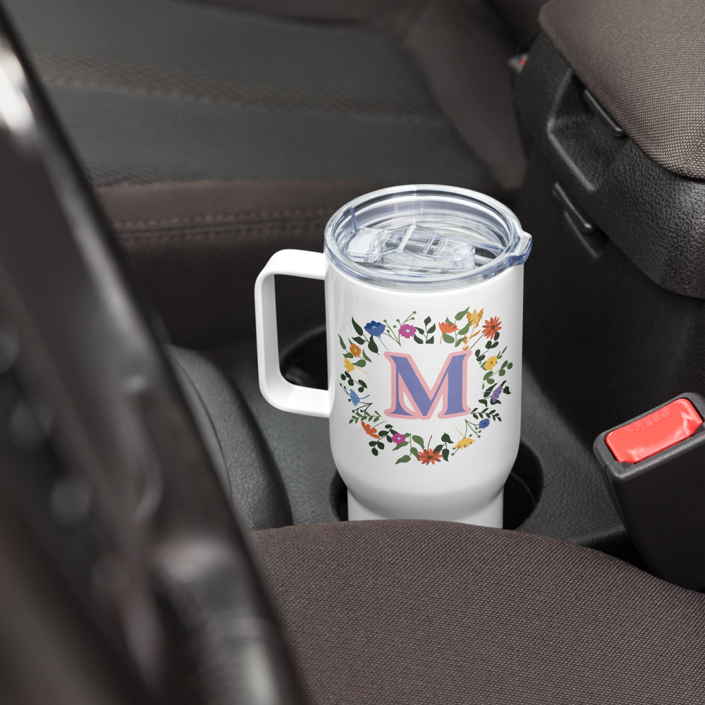 Personalized Initial Travel Mug