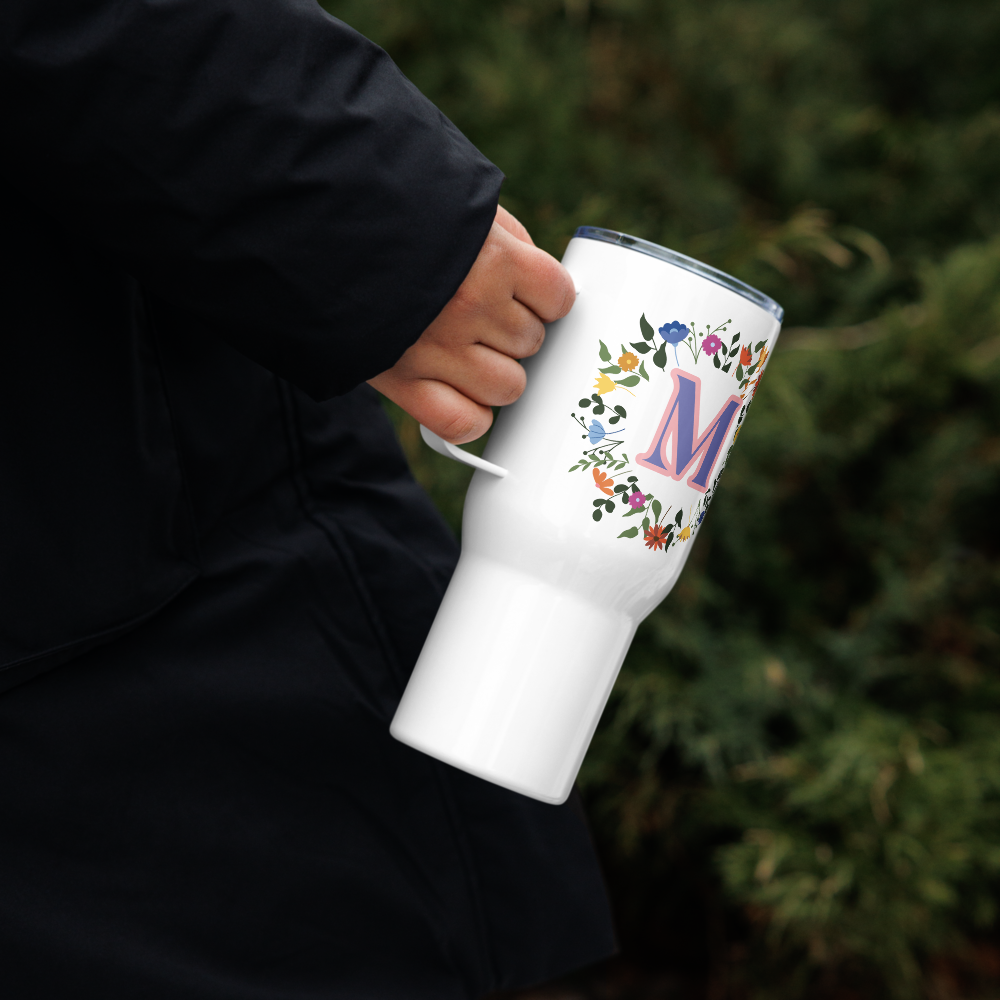 Personalized Initial Travel Mug