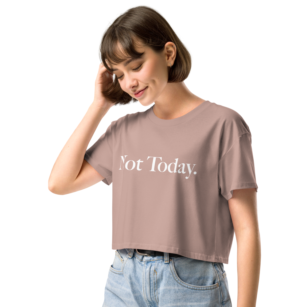 "Darling" Crop Top Tee In Black