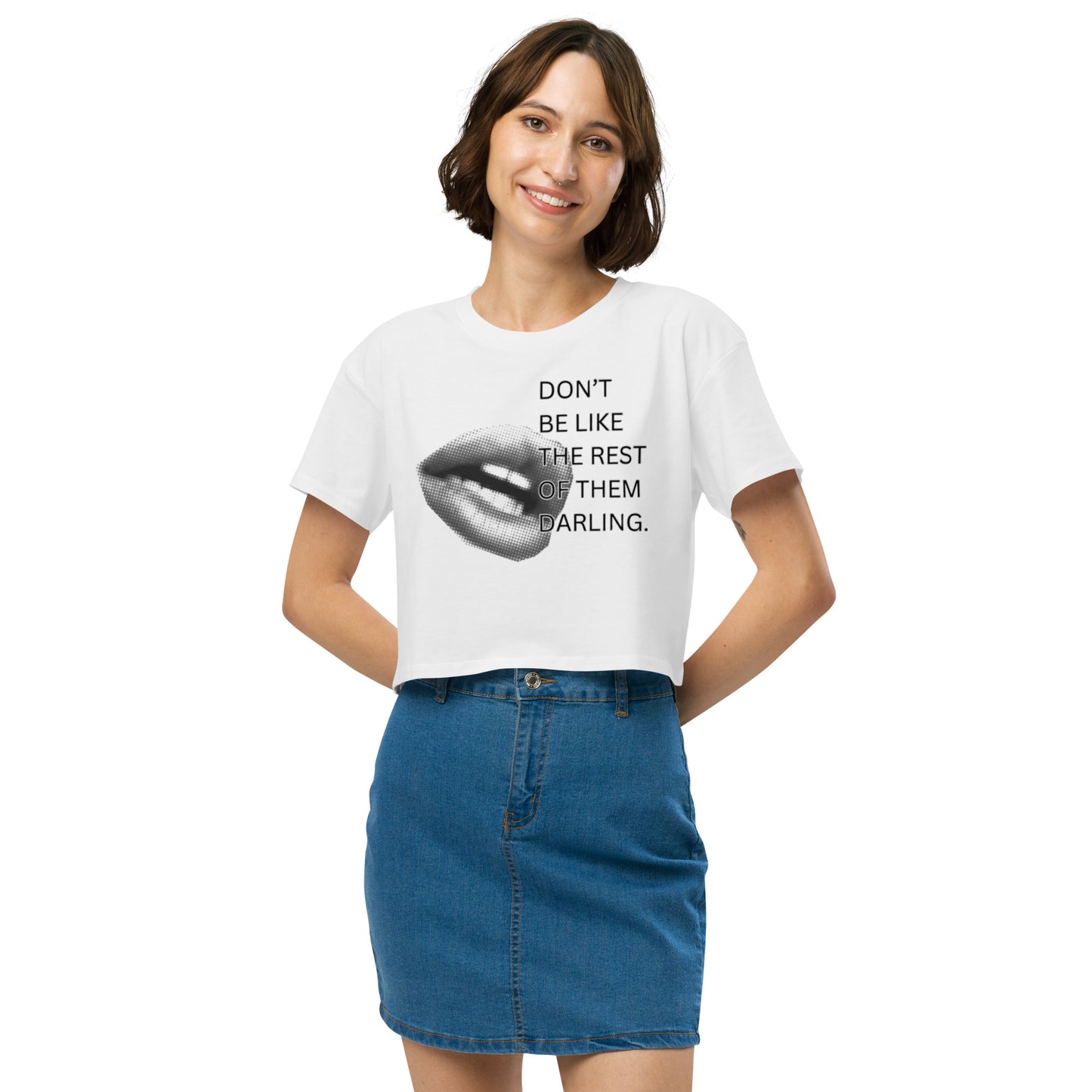 "Darling" Crop Top Tee