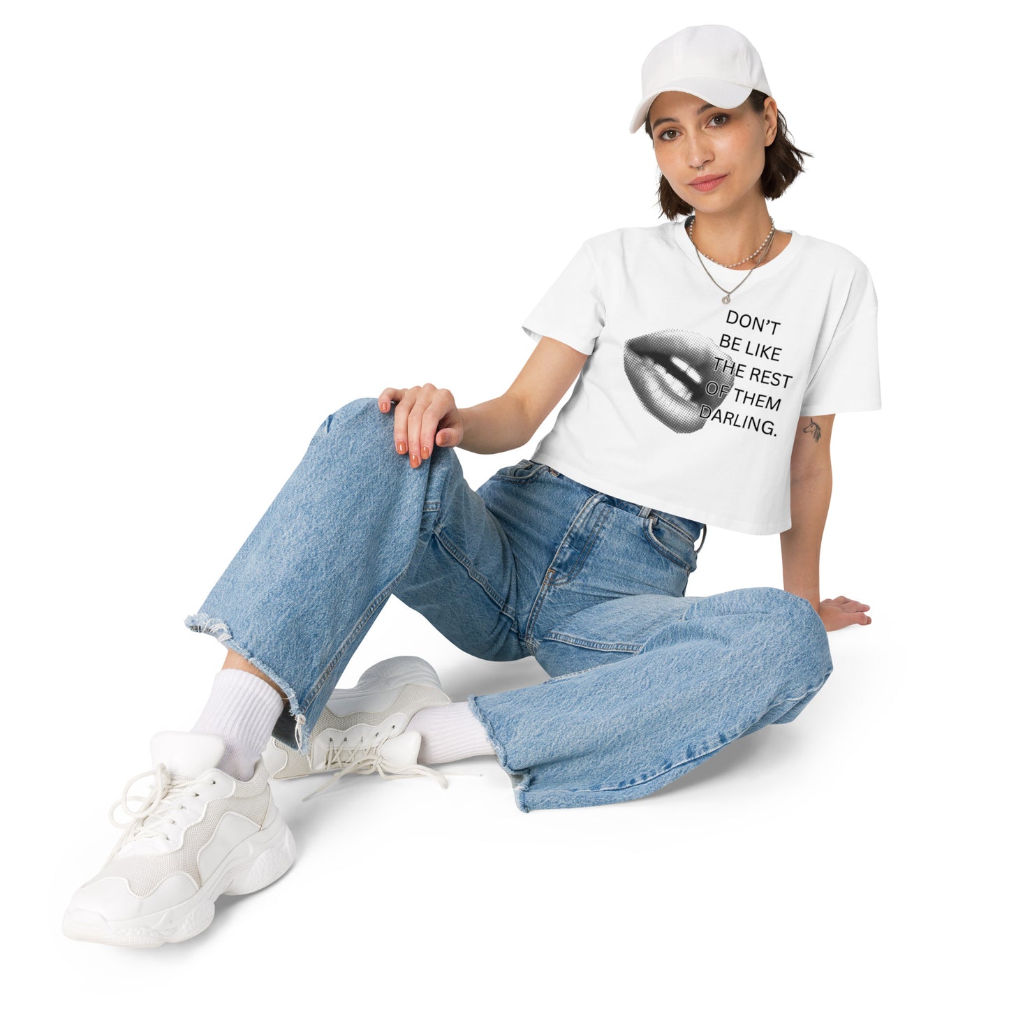 "Darling" Crop Top Tee