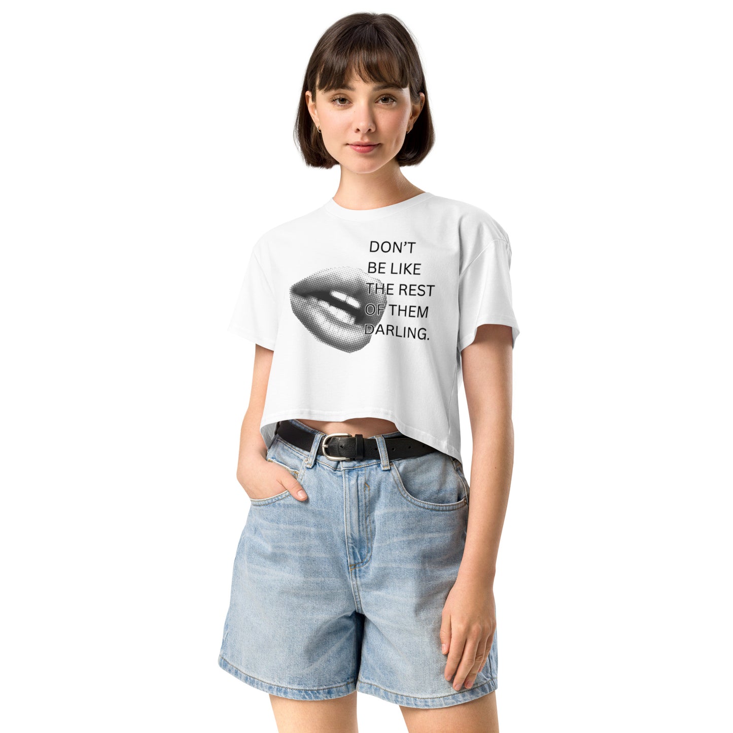 "Darling" Crop Top Tee