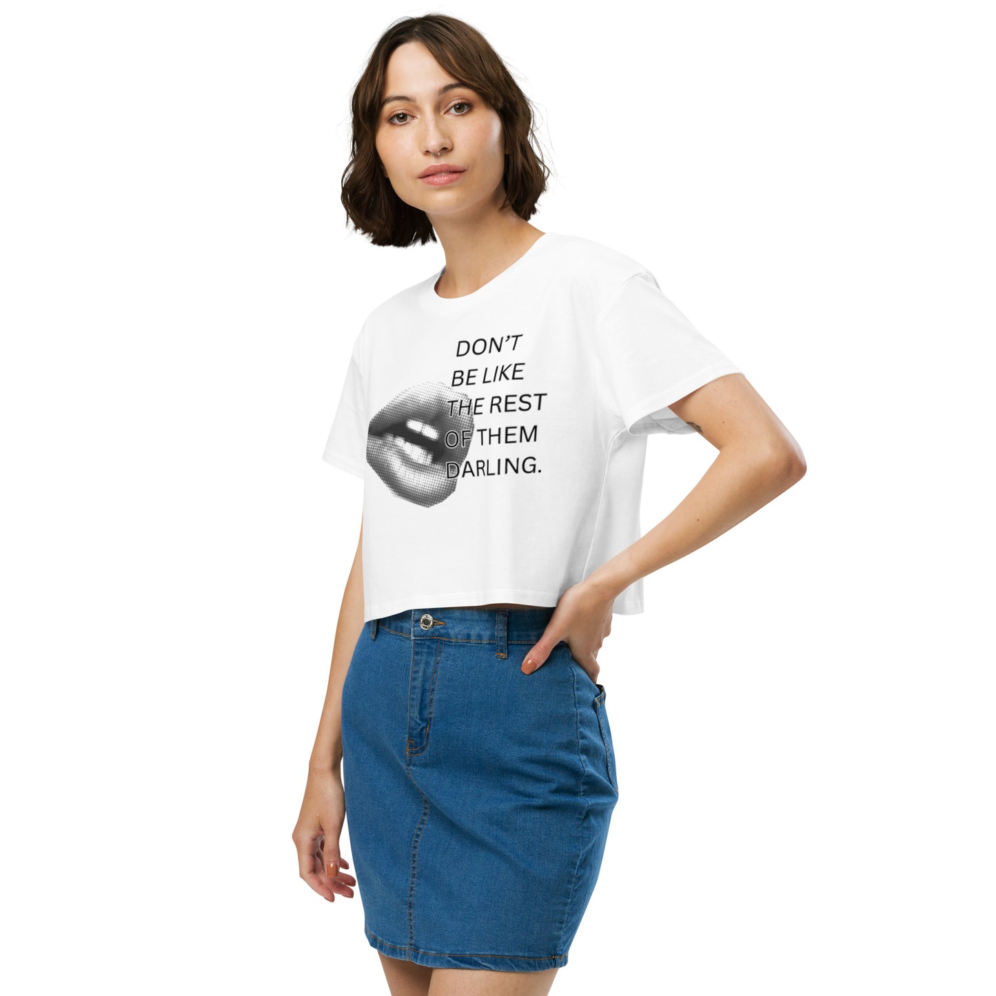"Darling" Crop Top Tee