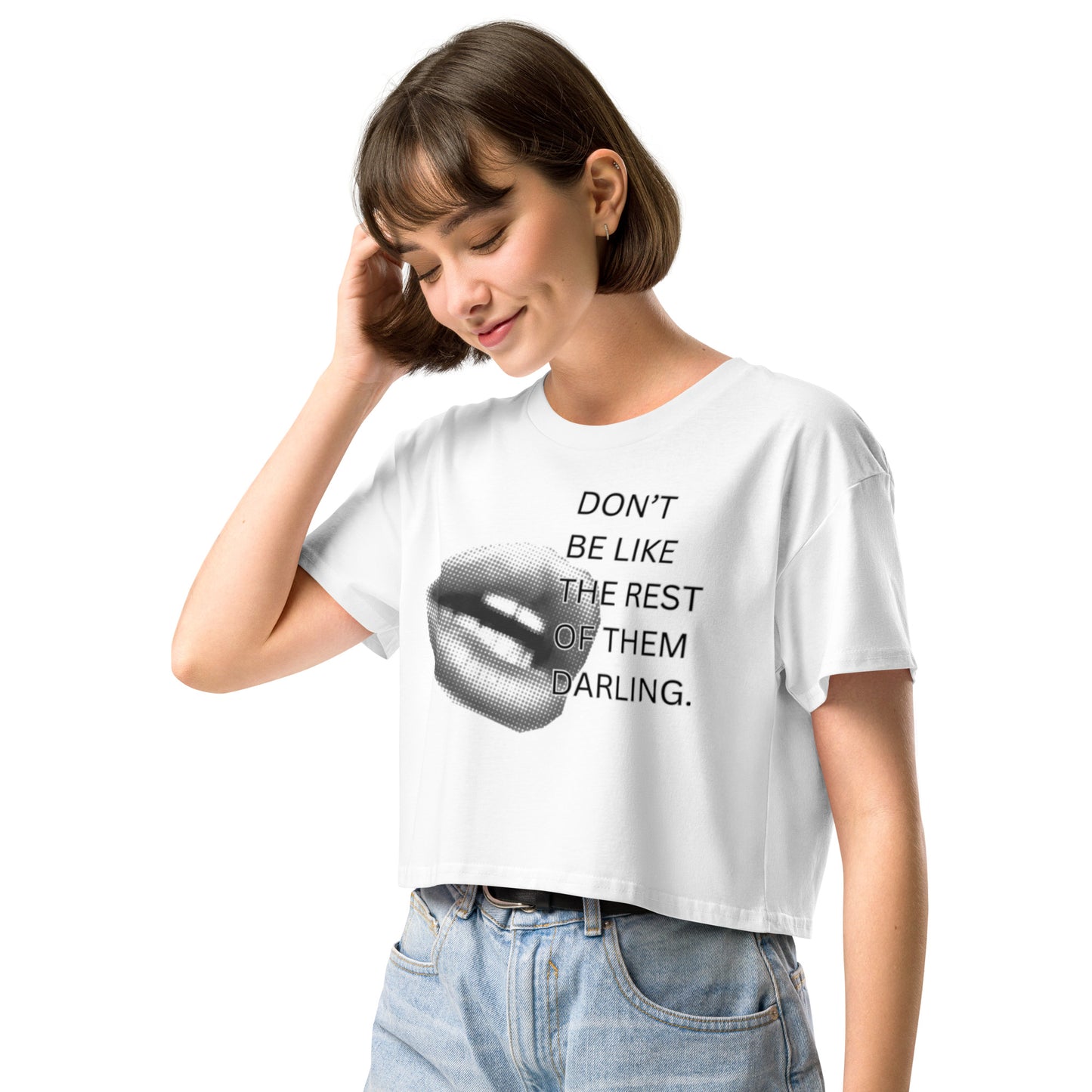 "Darling" Crop Top Tee